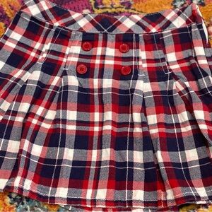 Gymboree Skater Mini Skirt in Red and Blue size 7 little girl